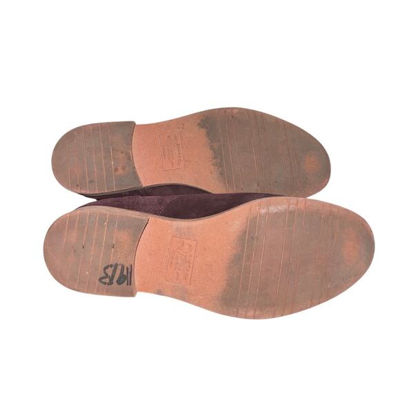 G. H. Bass & Co. "Emmie" Suede Burgundy Plum Oxford Size 9 Loafer Comfort Preppy - Picture 3 of 5
